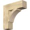 Ekena Millwork Thorton Block Rough Sawn Bracket, Douglas Fir, 6"W x 22"D x 22"H BKT06X22X22THR05RDF - alternate 1